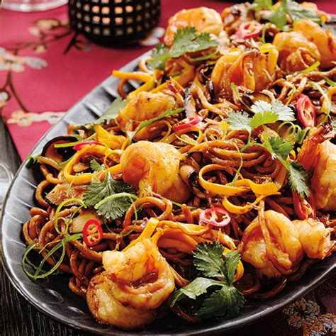 bbc good food singapore noodles with prawns